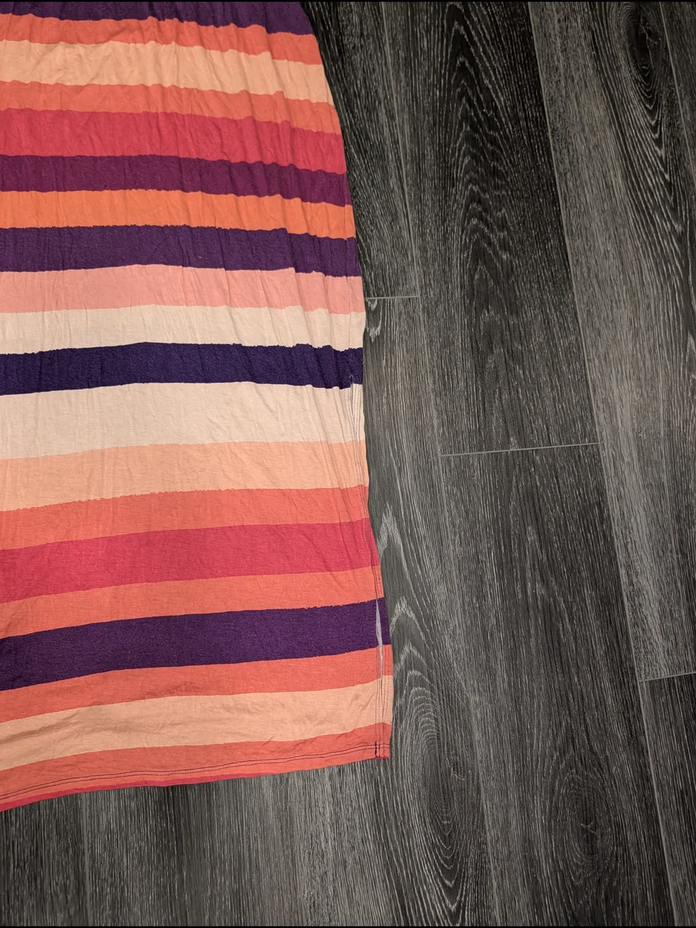 a.n.a Pink, Coral & Purple Striped Maxi Skirt